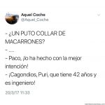 Un puñetero collar de macarrones !!!!