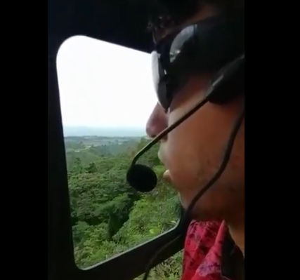Mi amigo me manda un vídeo con su primer trabajo como piloto de helicóptero!! Brutal!!