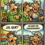 Comic en español, humor, accidentes
