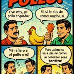 Como por un pollo ?