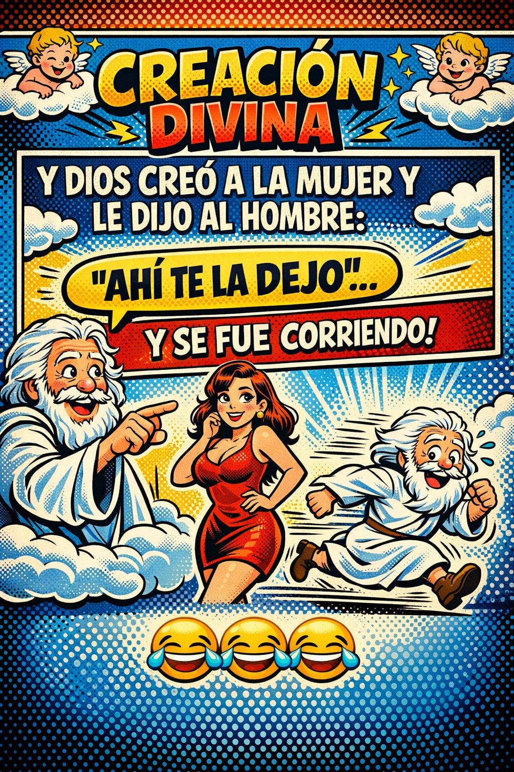 Creación Divina... humor,español,dios, mujer