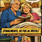Dramas en la cama, humor matrimonios, maridos y esposas, viñetas comicas
