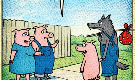 Los 3 cerditos y el lobo han crecido