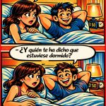 No estaba dormido... matrimonios humor, comics en español
