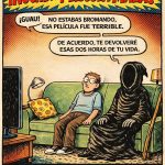 Noche de película terriblemente mala !,humor negro, la muerte, parca,guadañe,risas