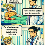 Un paciente dificil, viñetas de humor, comic popart