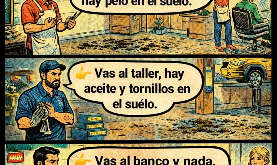 Y no hay nada en el suelo….