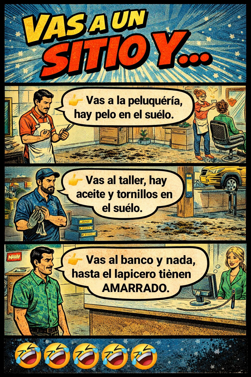 Y no hay nada en el suelo....