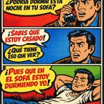 Solo para hombres casados...humor, hombres, sofa de casa,dormir,amigos