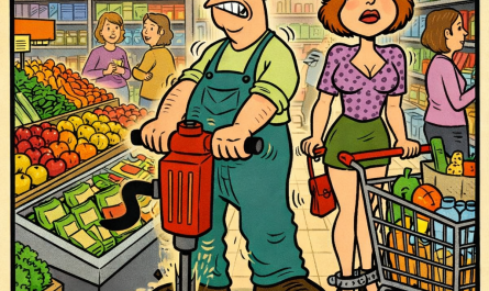 Caos en el supermercado...vibra todo con las obras