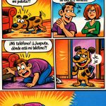comics de humor, perros, mascotas,firulais,telefono