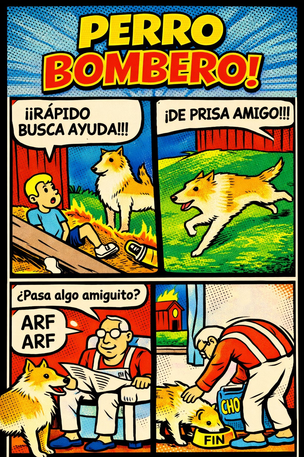comics perros, humor, popart, retro