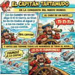 el capitan tartamudo, viñetas de humor, comic gracioso, piratas