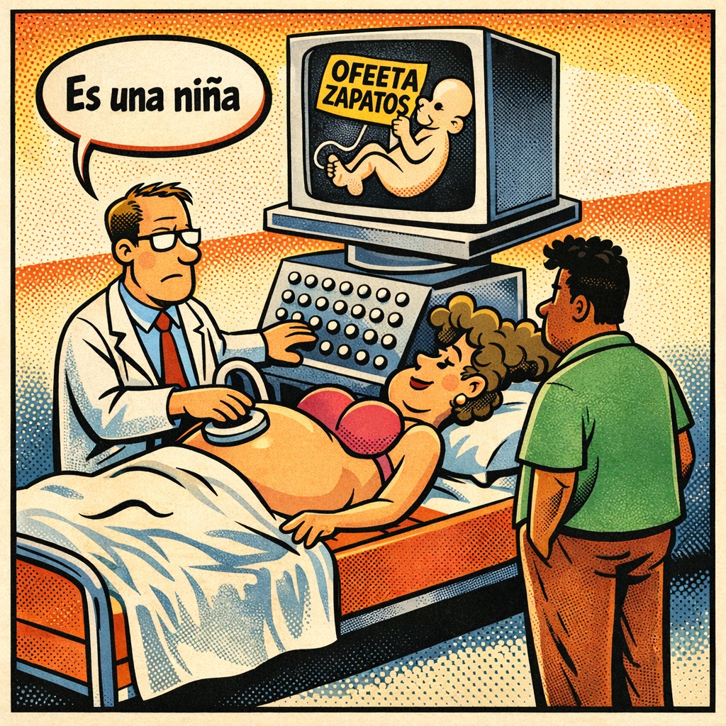 embarazo humor, niñas, medico, comic de risa