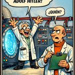 hitler humor, maquina del tiempo, comics en español