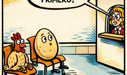 huevo, gallina, dilema, humor,karakarton humor, tenga sentido del humor