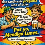 mendigo lunes, placido domingo, borrachos comic