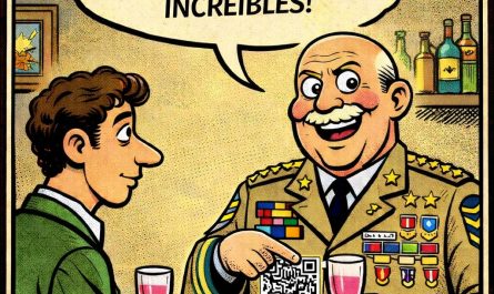 Militares con código QR