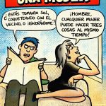 mujeres, chistes, comic, popart, karakarton humor,