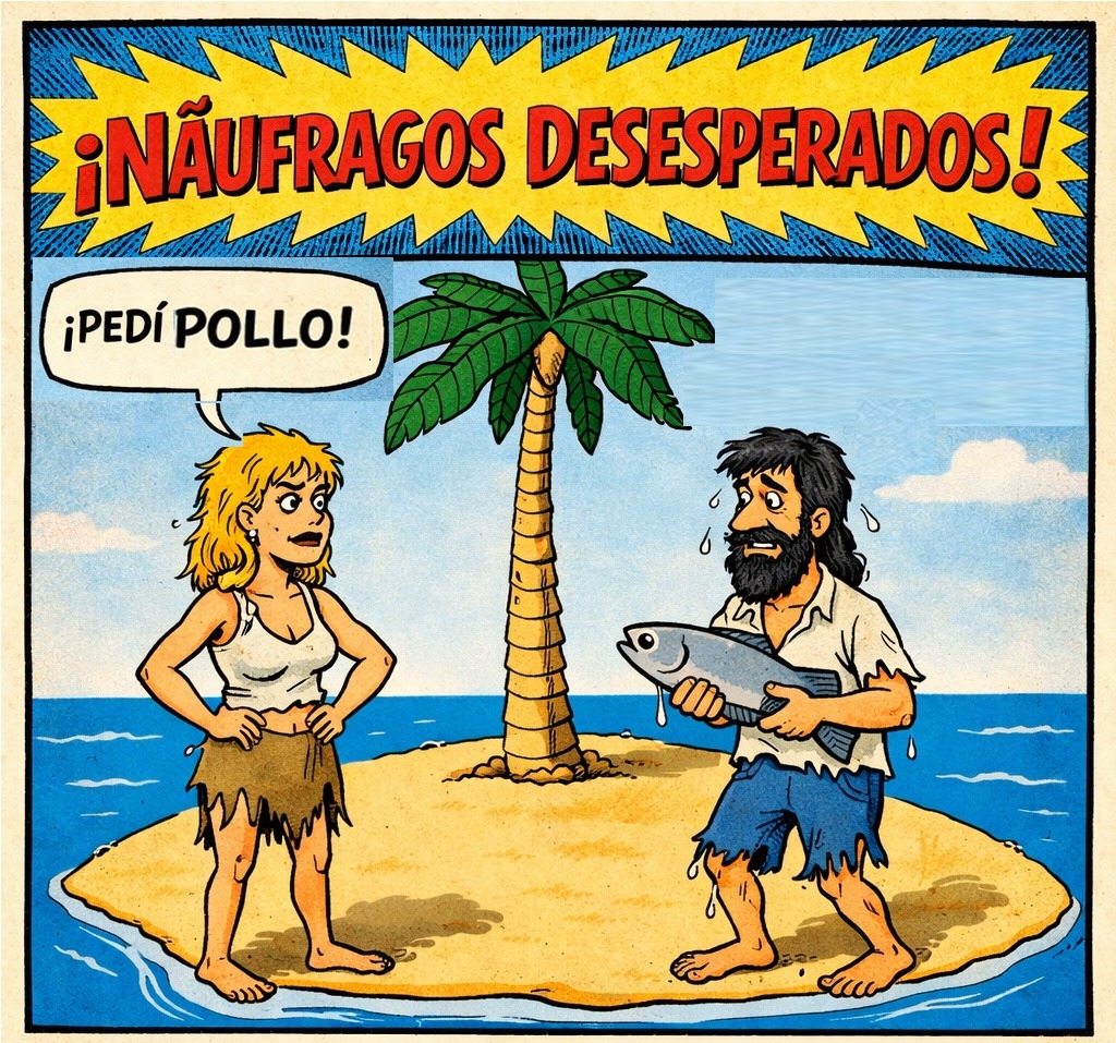 Pedí pollo y quiero pollo...