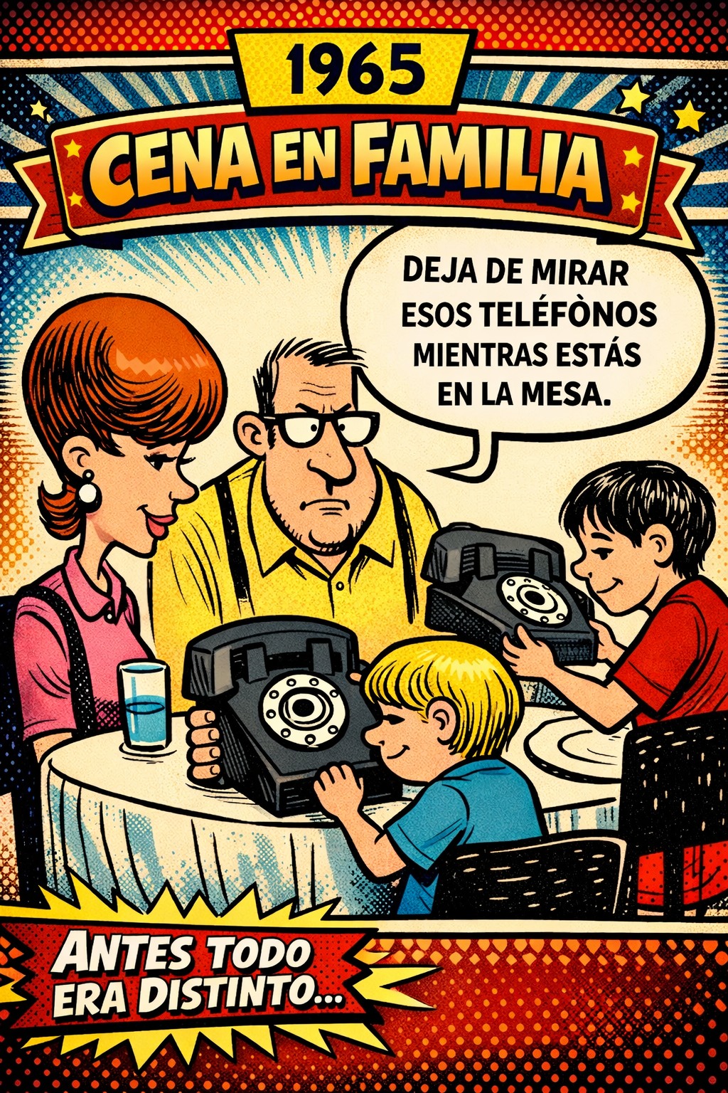 retro, años 80, telefonos, humor, antes en mis tiempos
