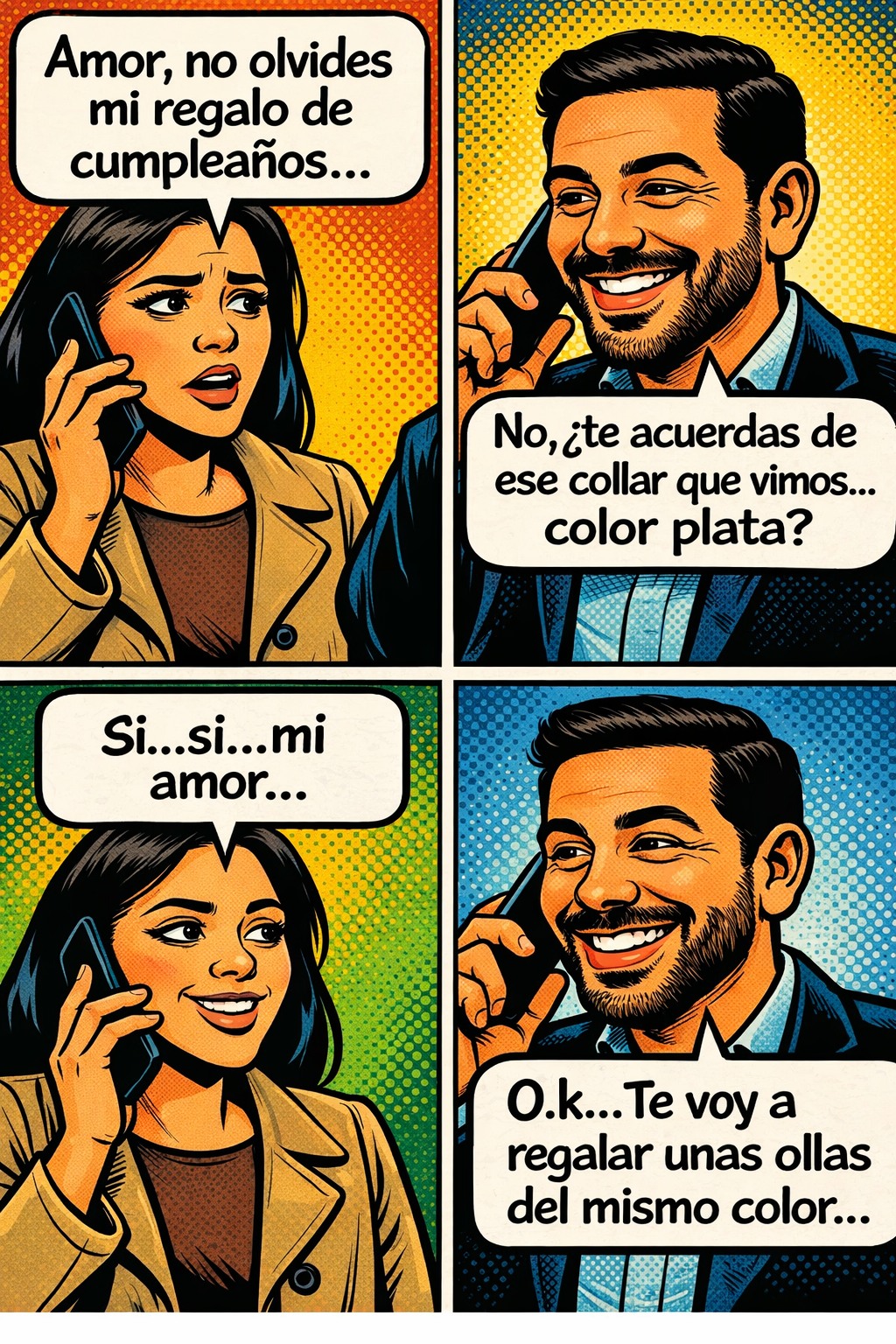 viñetas humor, parejas,malentendidos