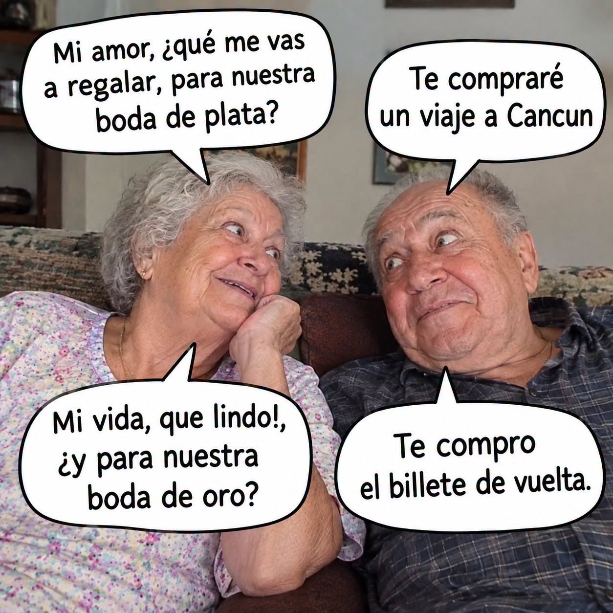 Amor para toda la vida… o por lo menos hasta la vuelta. 😂