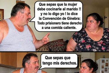 Él tenía la ley. Ella, la mirada. Fin del debate matrimonial. 😂