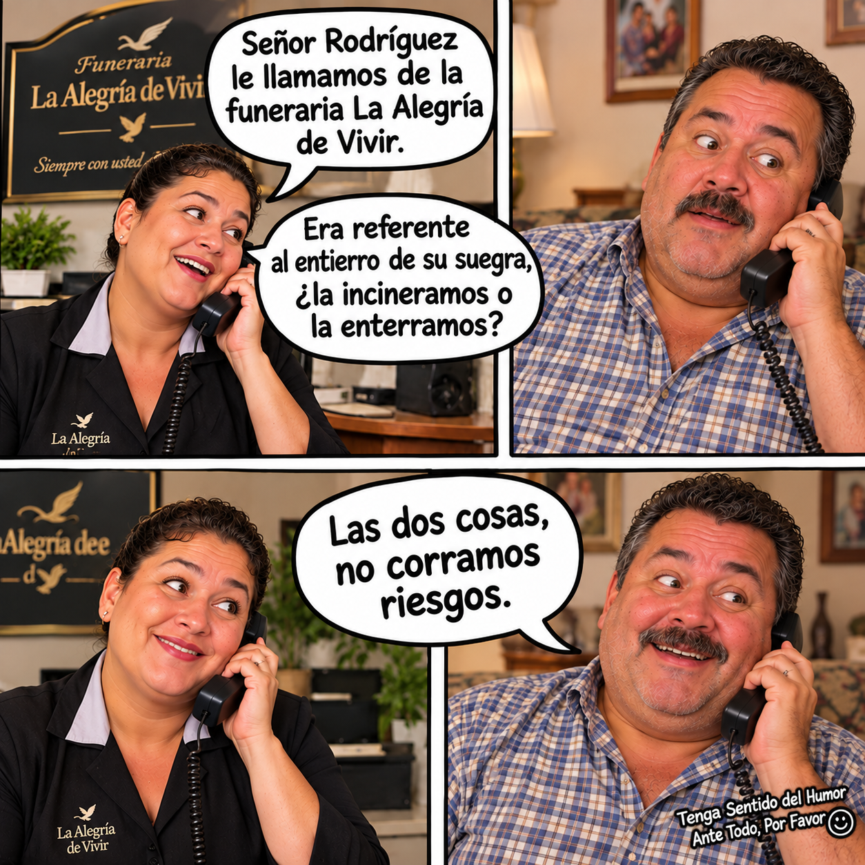 Cuando te llaman de una funeraria y la conversación toma un giro inesperado… 😂