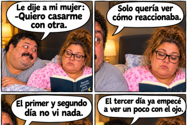 Dijo que solo quería ver cómo reaccionaba… y terminó viendo la vida de otro color.” 🤣