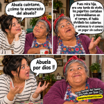 chista de abuelas, mejores chistes divertidos, abuela y nieta