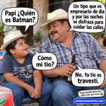 chistes de batman, humor, padre e hijo, chistes en foto, siempre una sonrisa