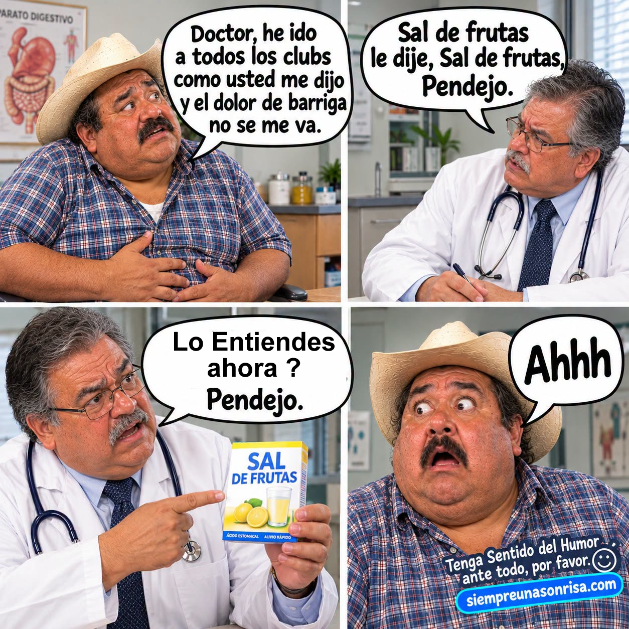 chistes doctores, pacientes, medicos, sal de frutas