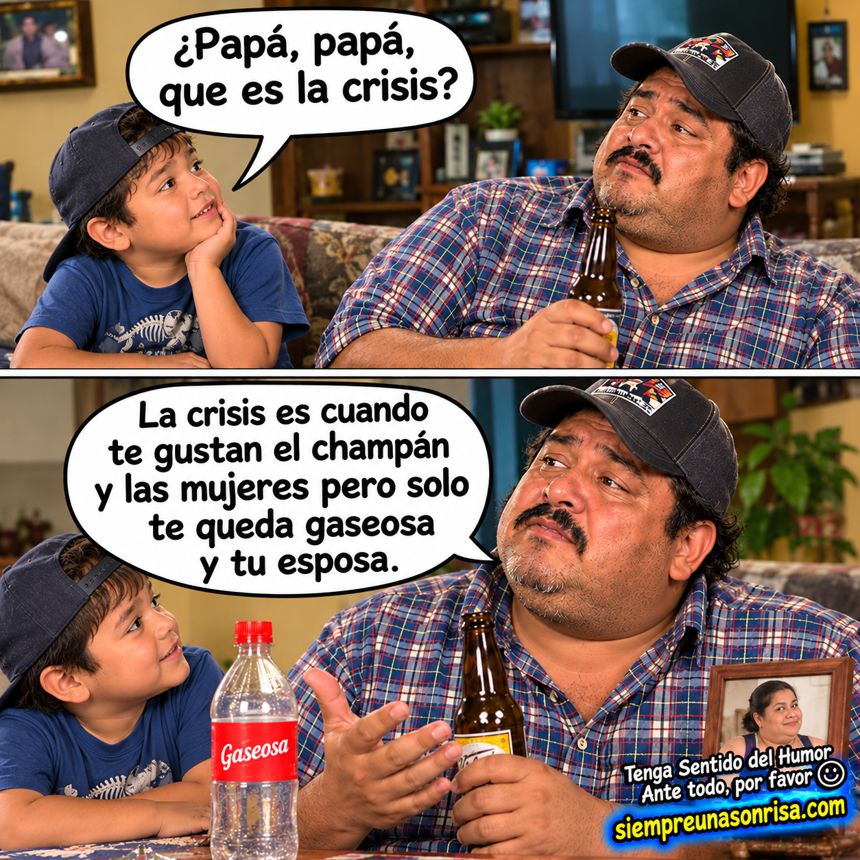 chistes geniales, padre e hijos, humor, memes divertidos