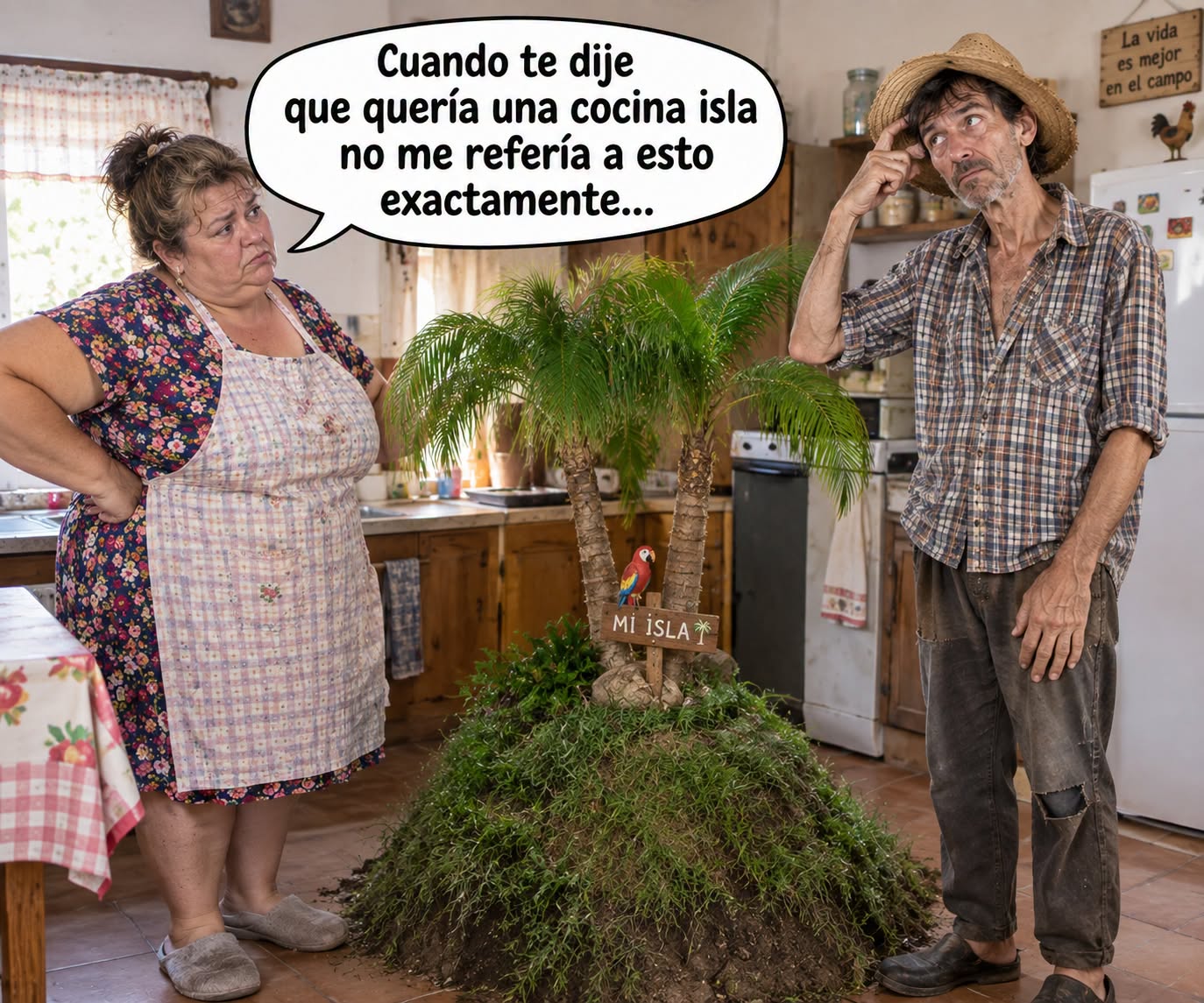 cocina, obres,chistes matrimonios,humor
