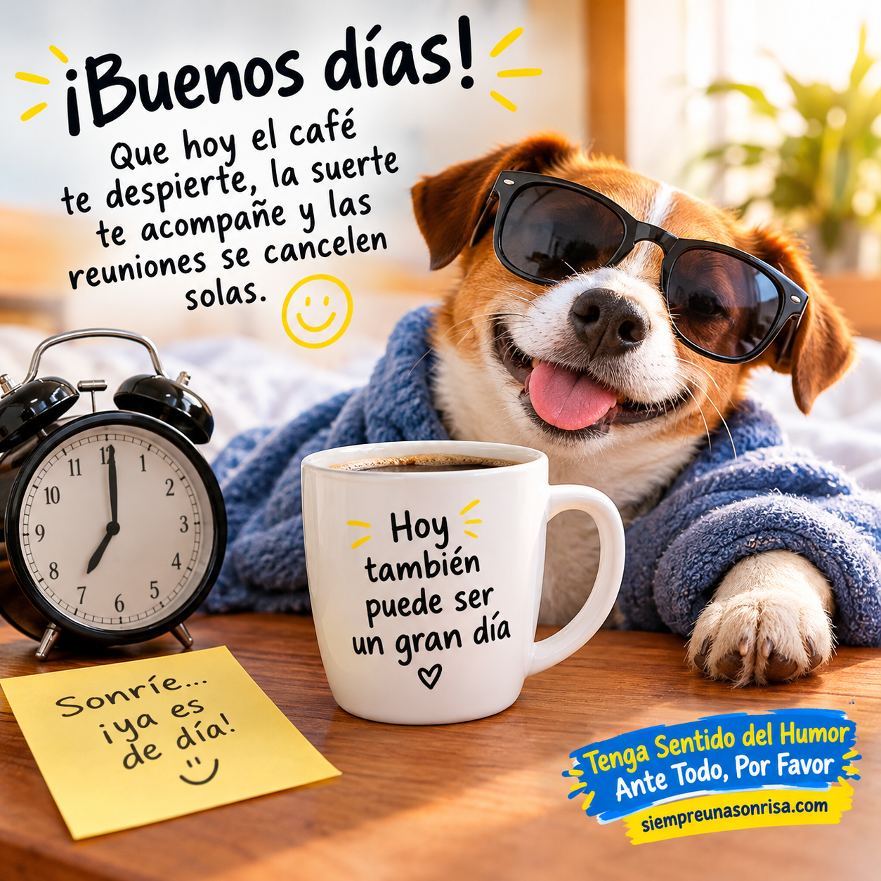 Frases de buenos días, frases divertidas y originales