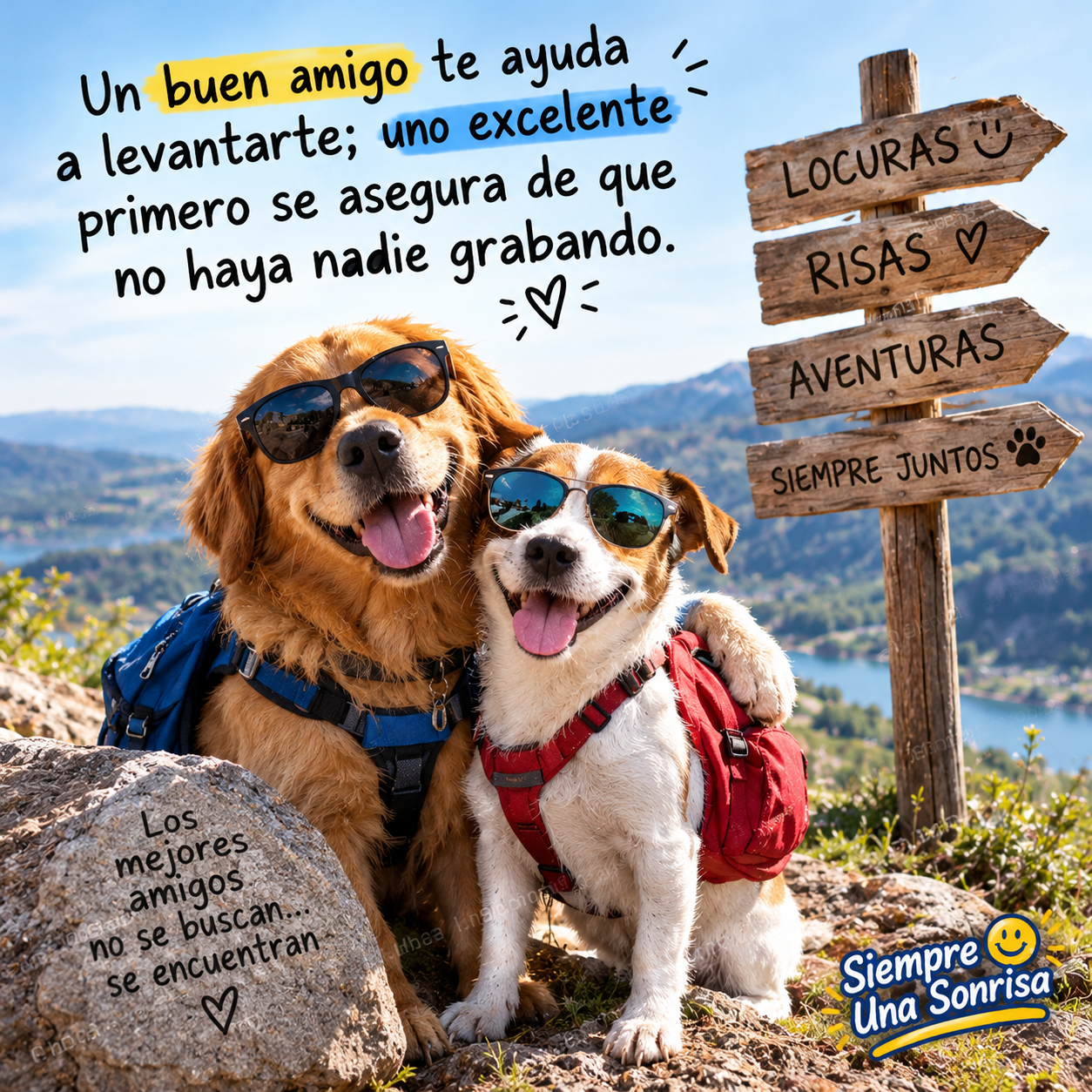 Frases graciosas de amistad para dedicar a los mejores amigos