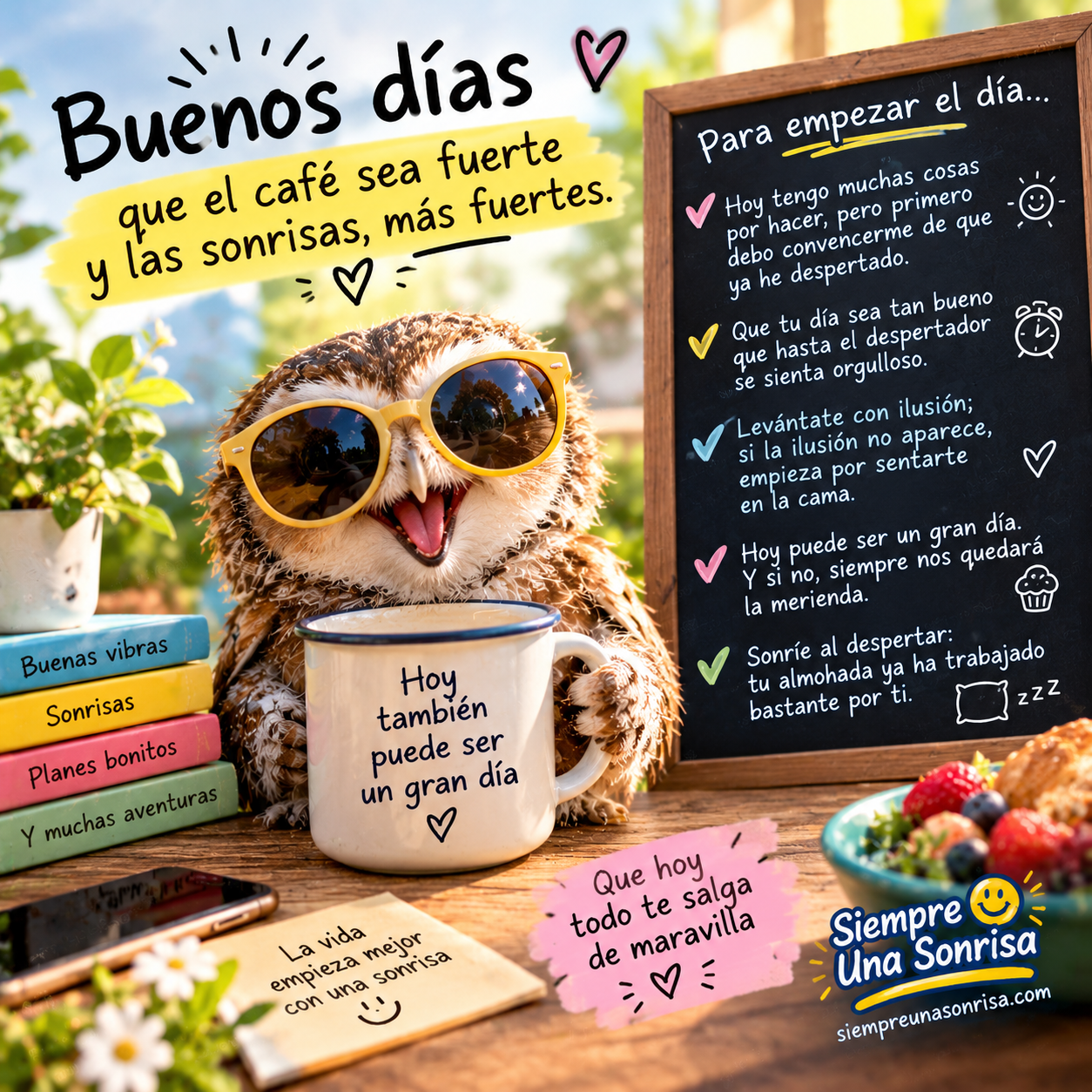 Frases graciosas para empezar el día con una sonrisa