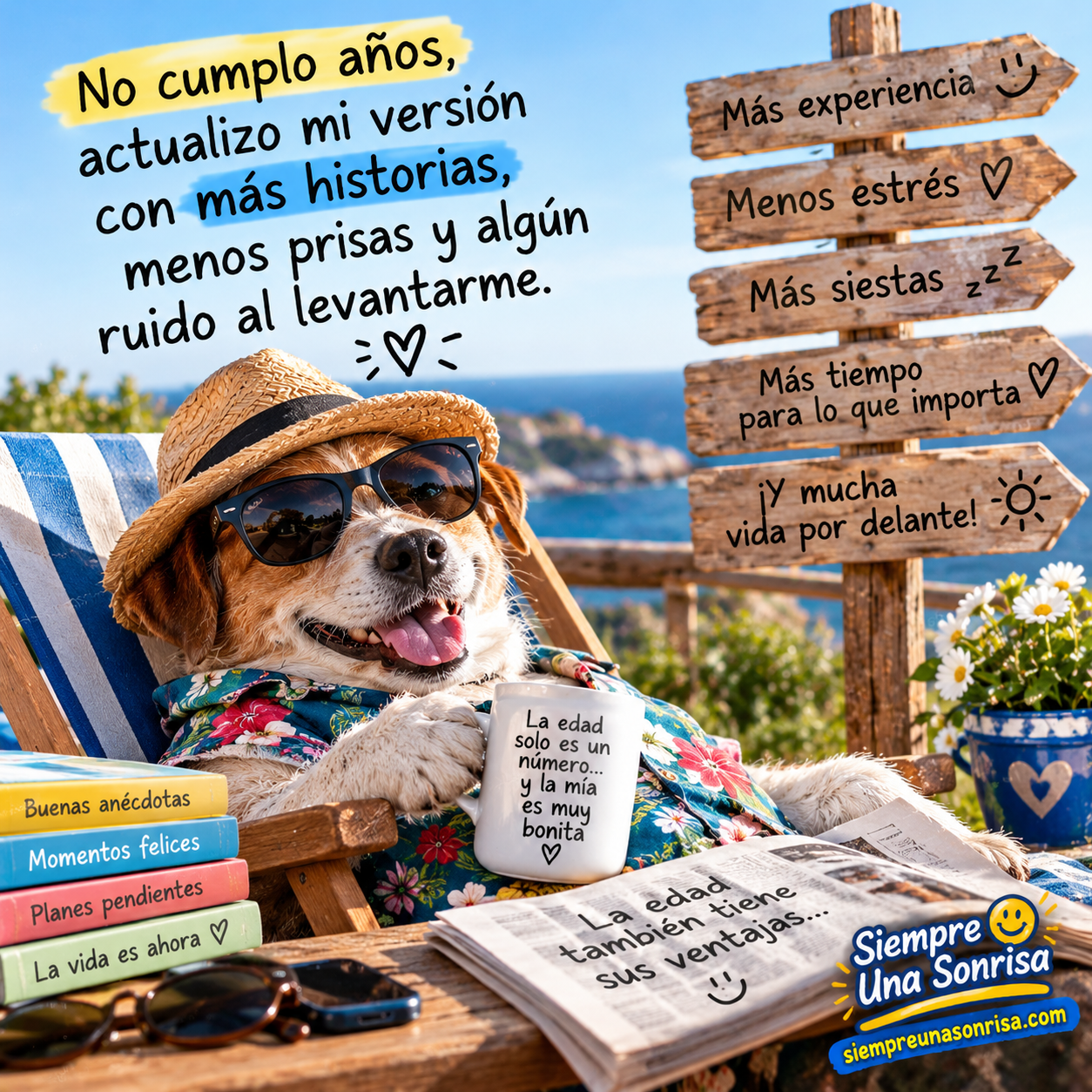 Frases graciosas sobre la edad y el paso del tiempo