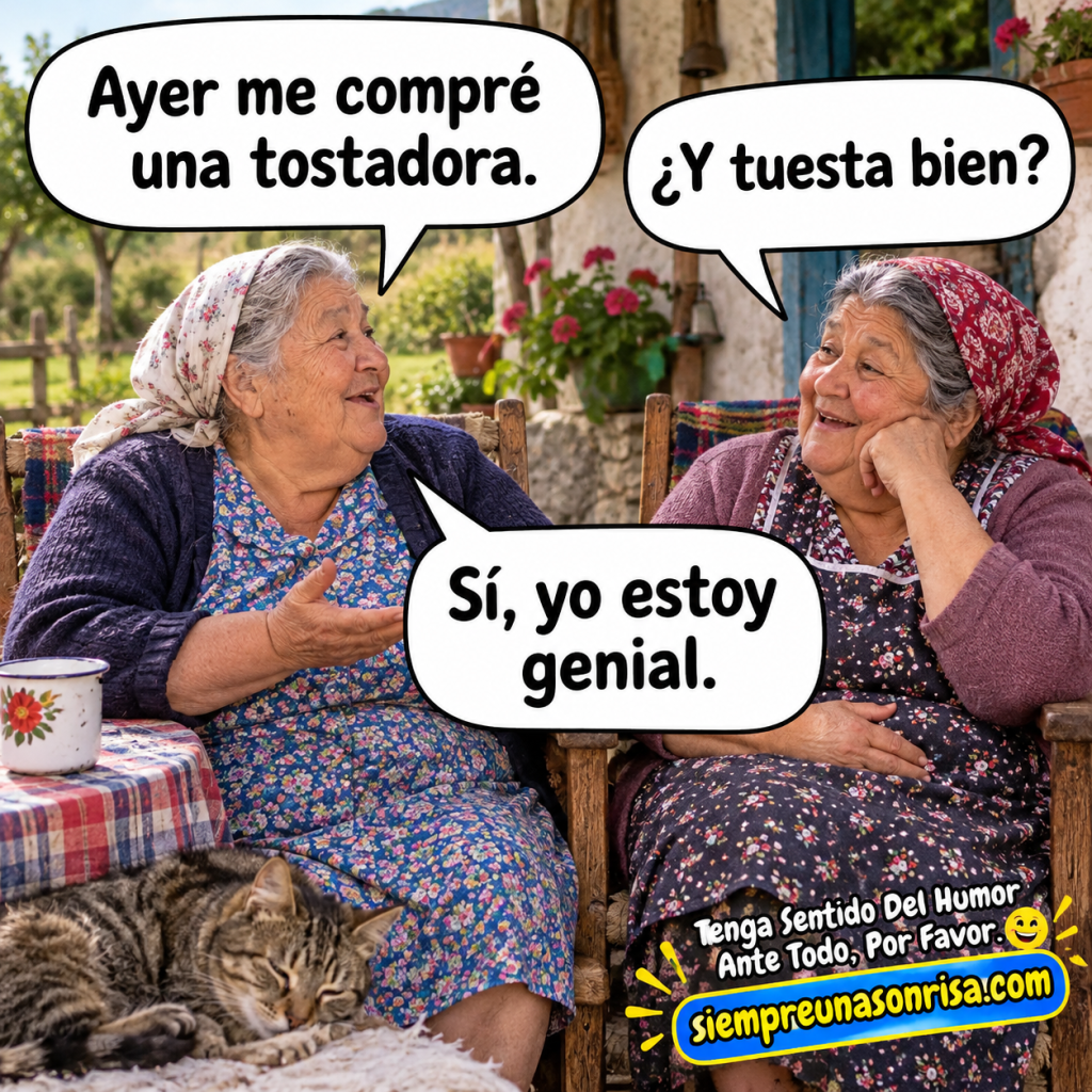 abuelas de buen humor, chistes de ebuelitas, risas, siempreunasonrisa