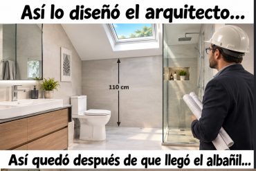 arquitectos, humor, diseño baño, chistes de albañiles