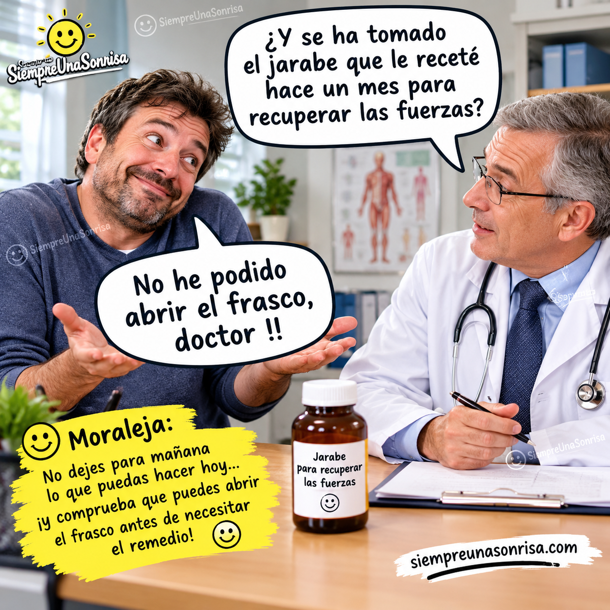 chistes cortos, medicos, pacientes, humor viral