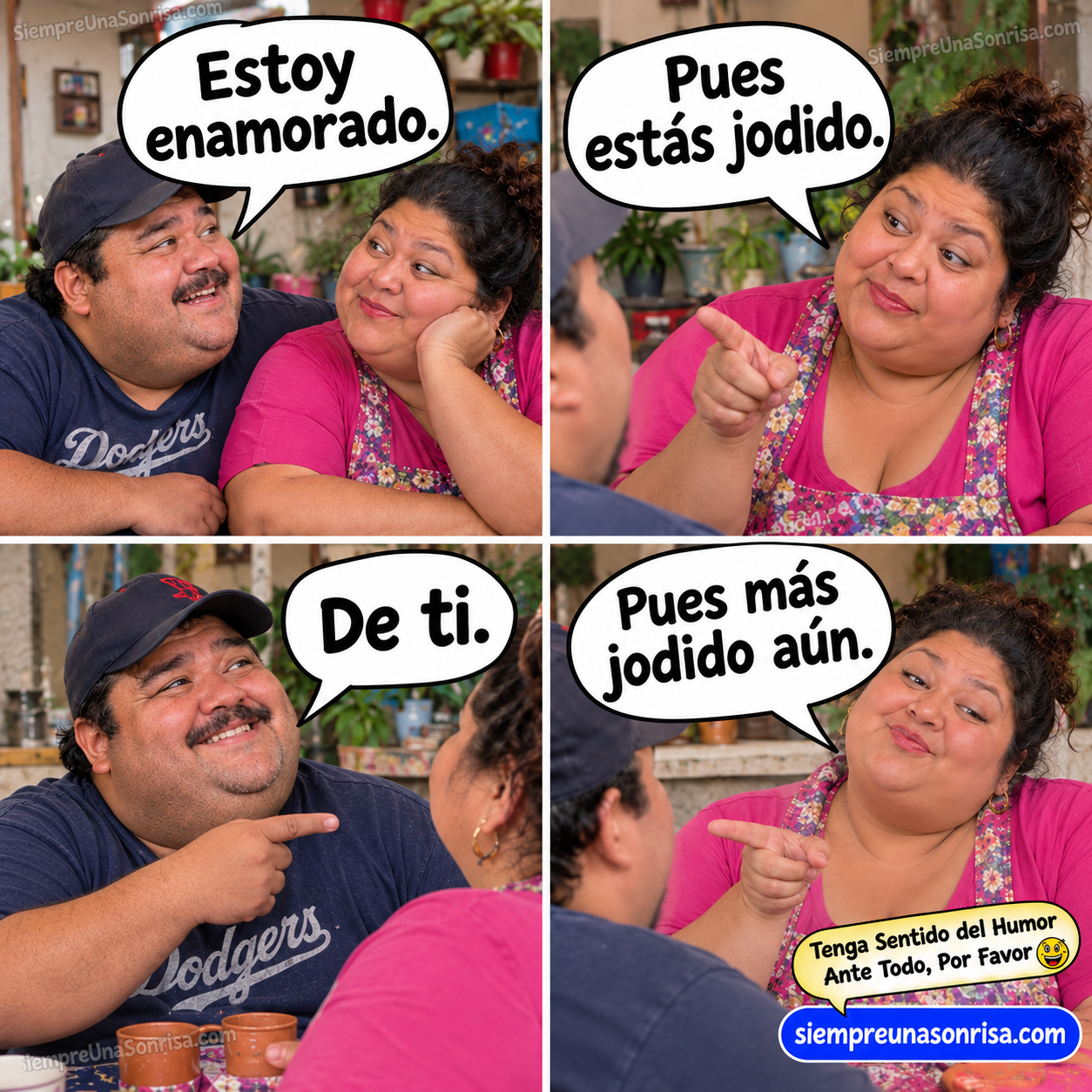 chistes de amor, parejas humor, fotos de risa de parejas