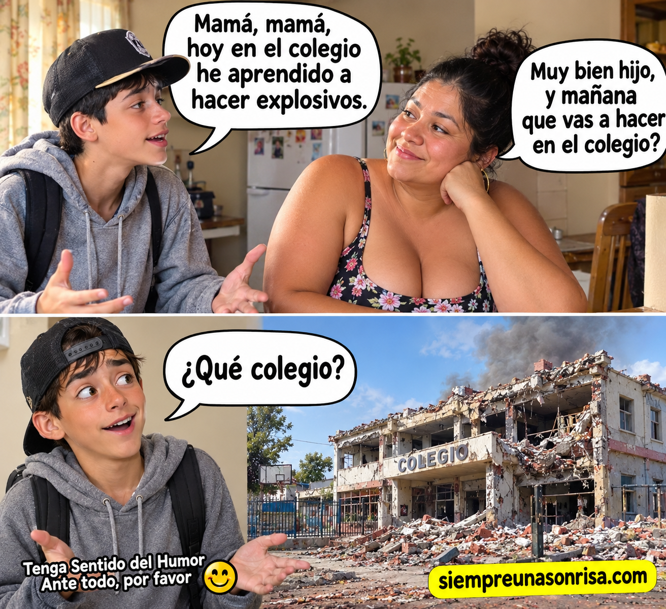 chistes de jaimito, memes graciosos madre e hijo
