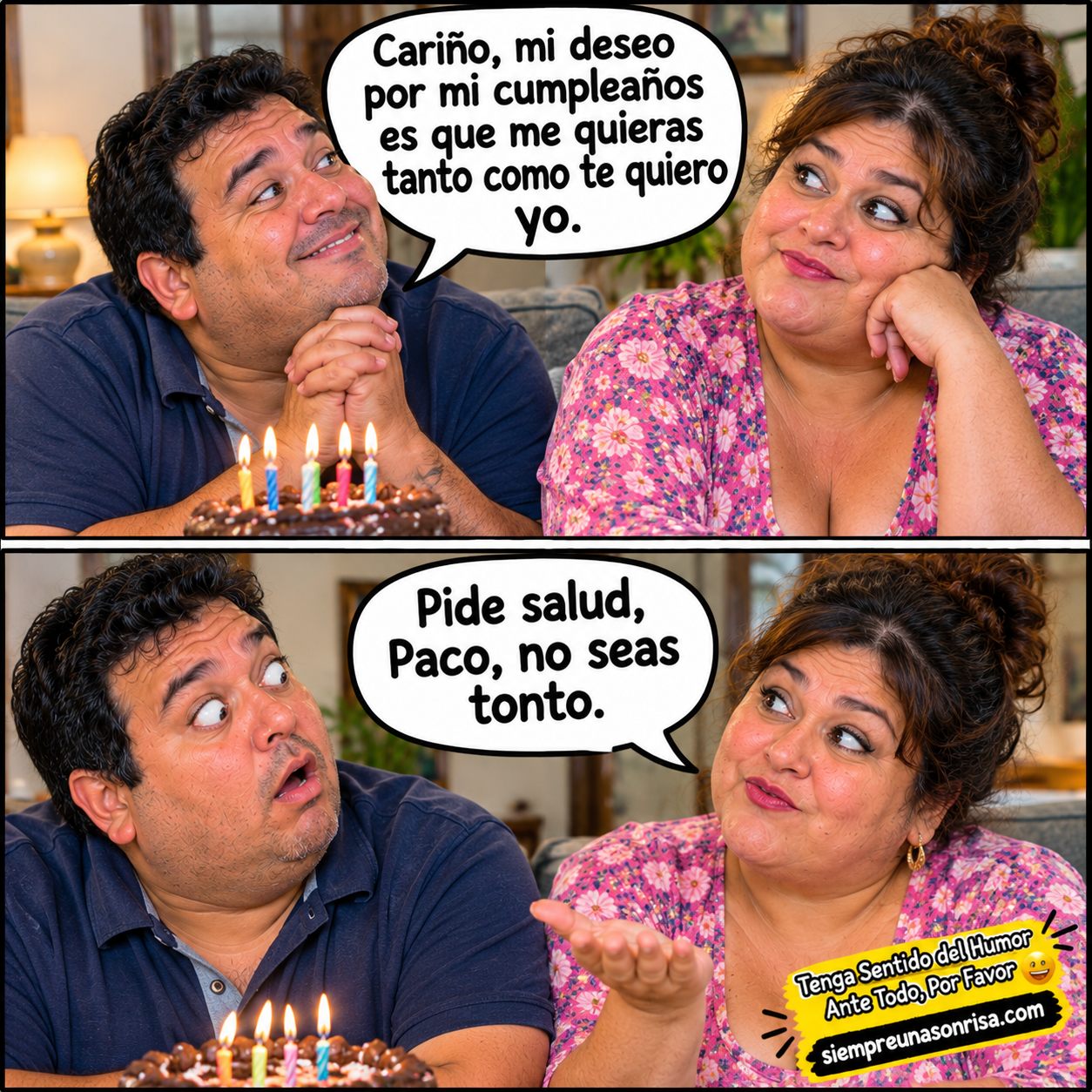 chistes de novios, cumpleaños, salud, amor, memes en español