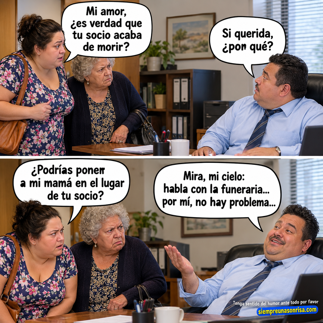 chistes de suegras, humor en español, madres e hijas, yernos