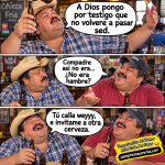 chistes, humor, cerveza, compadres, bar, amigos, humor mexicano, chiste corto, bromas graciosas