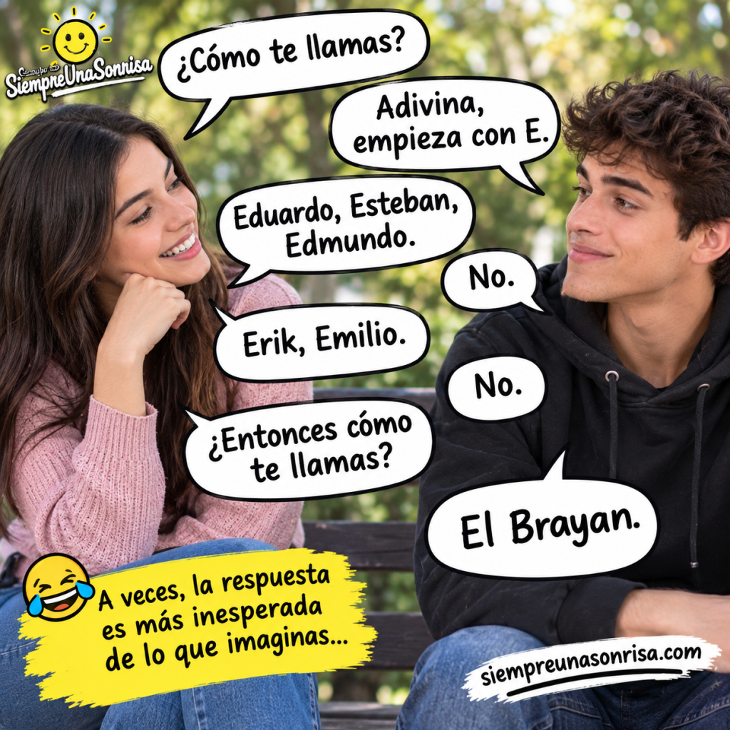 chistes, humor, chistes cortos, chistes de nombres, chistes de adivinanzas, humor absurdo, chistes con final inesperado