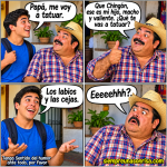 chistes padre e hijo, humor en español, chistes de mexicanos