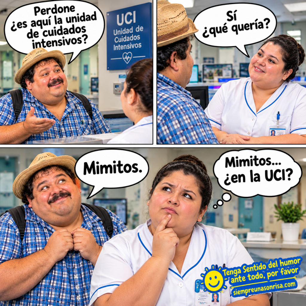 chistes para compartir, situaciones cómicas, humor español, frases graciosas, imágenes de humor, chistes para reír, humor de hospital, siempre una sonrisa